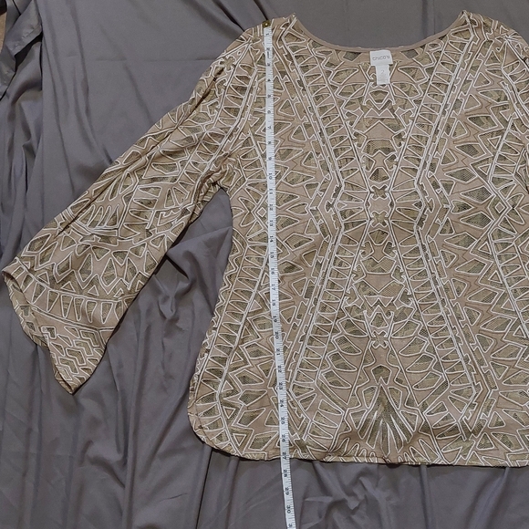 Chico's women long sleeve shirt - Picture 6 of 7